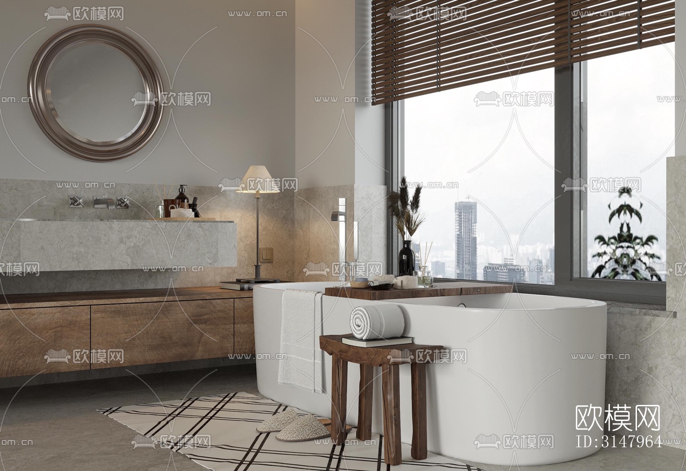 侘寂酒店民宿效果图下载（渲染图6）