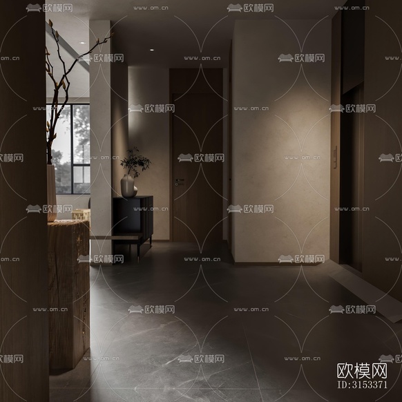 侘寂客餐廳效果圖下載(渲染圖7)