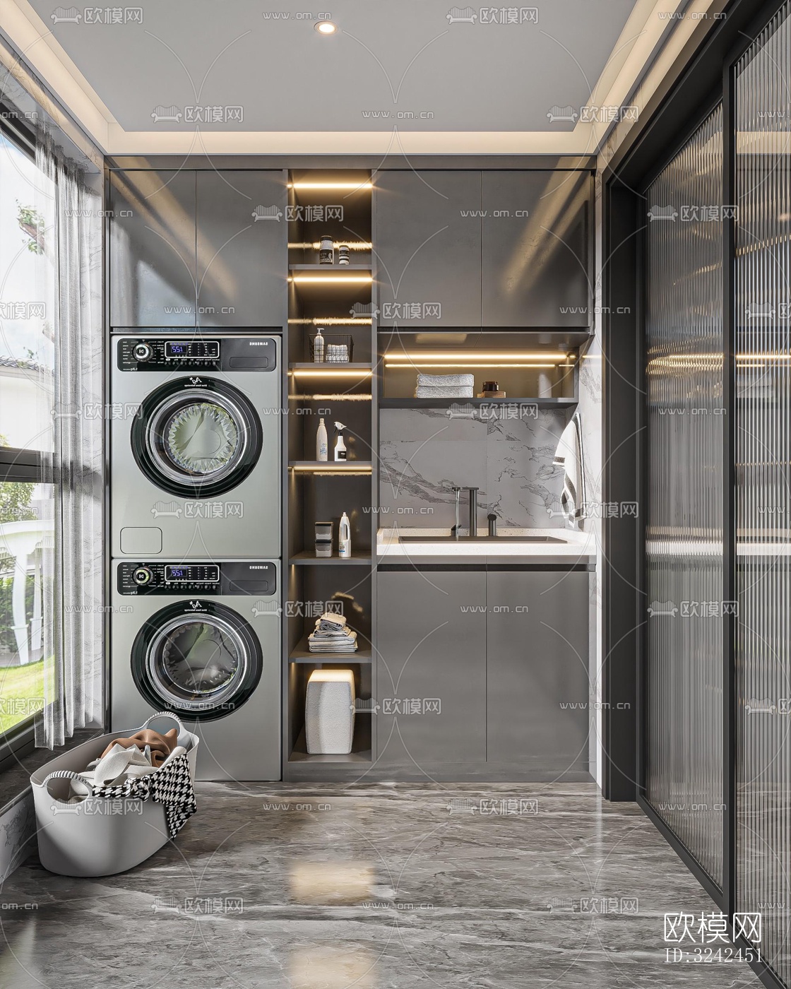 现代阳台花园效果图下载（渲染图3）