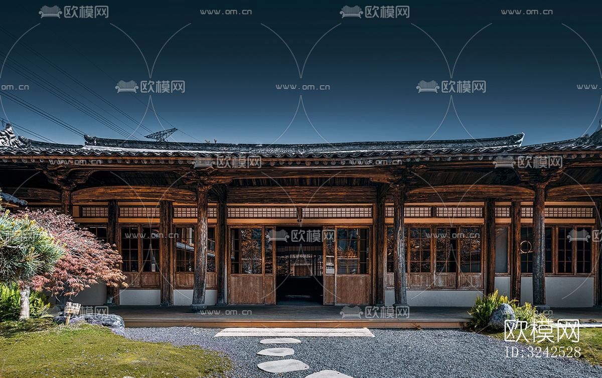 中式中餐厅效果图下载（渲染图17）