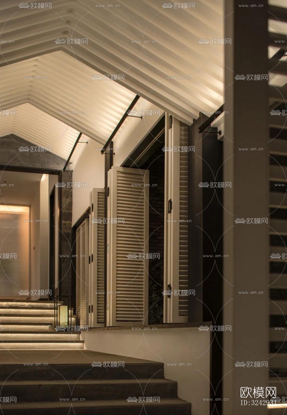 现代中餐厅效果图下载（渲染图13）