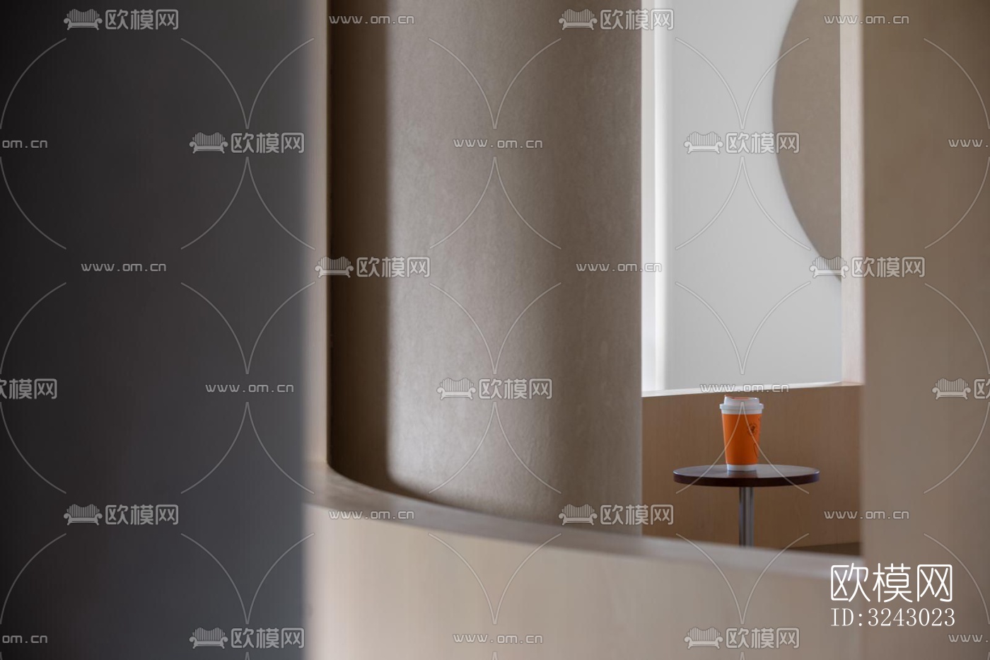 现代咖啡奶茶效果图下载（渲染图15）