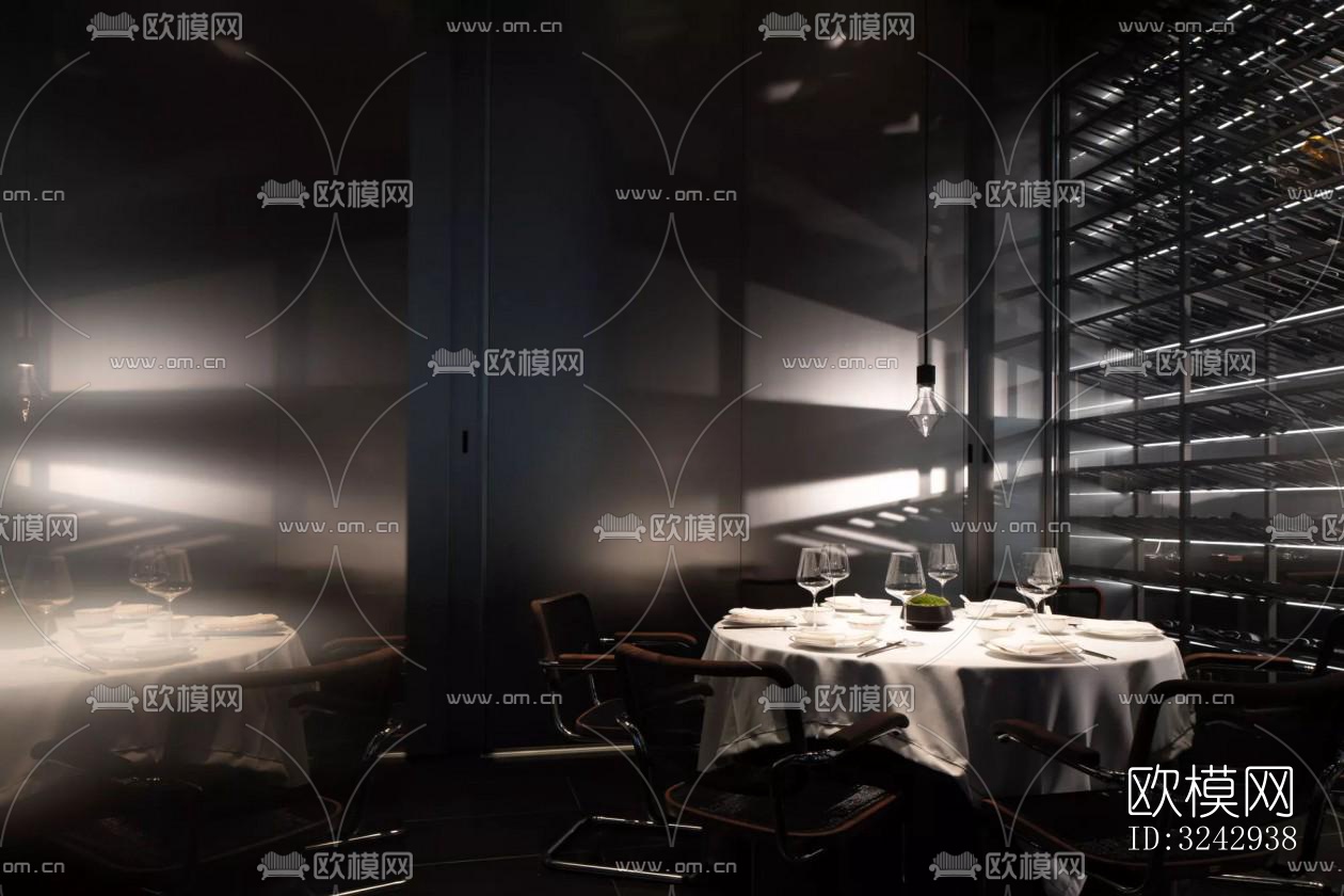 现代中餐厅效果图下载（渲染图15）