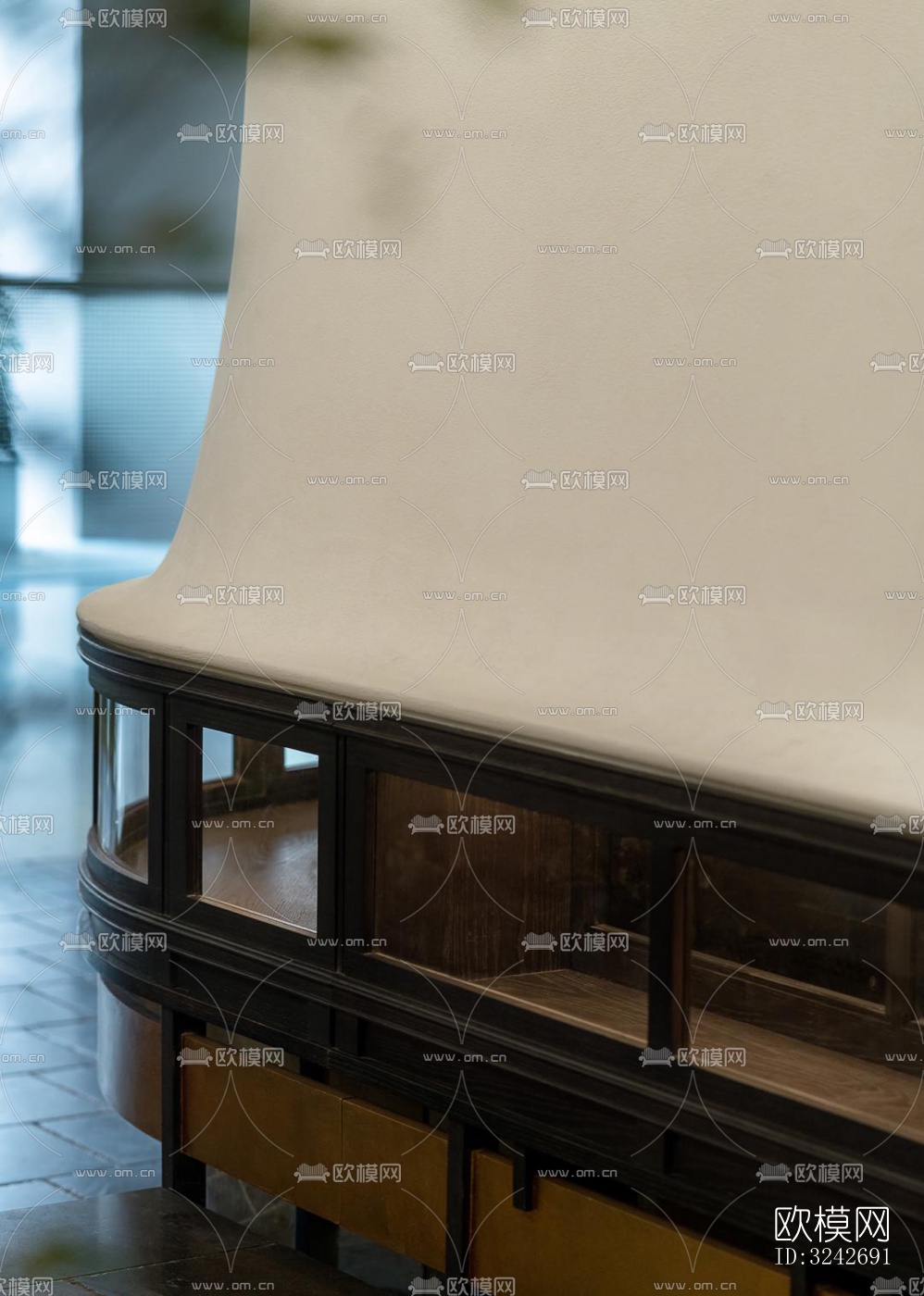 新中式中餐厅效果图下载（渲染图13）