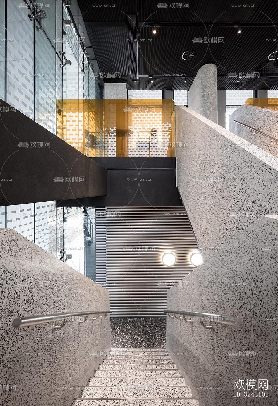 现代咖啡奶茶效果图下载（渲染图2）