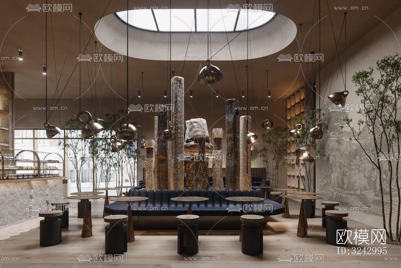 侘寂咖啡奶茶效果图下载（渲染图6）