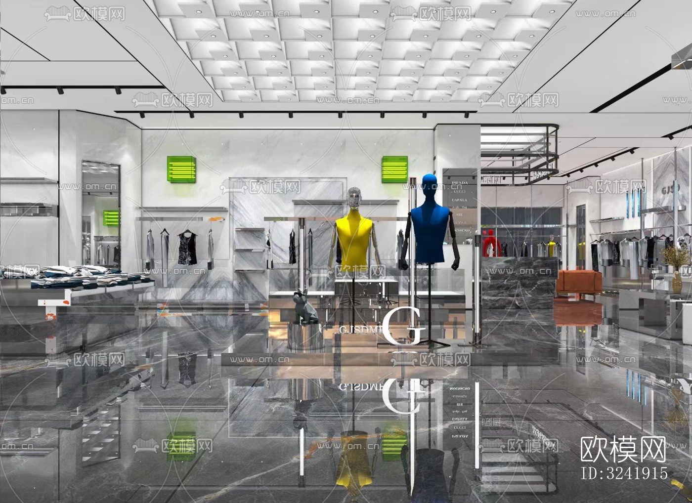 现代零售店铺效果图下载（渲染图1）