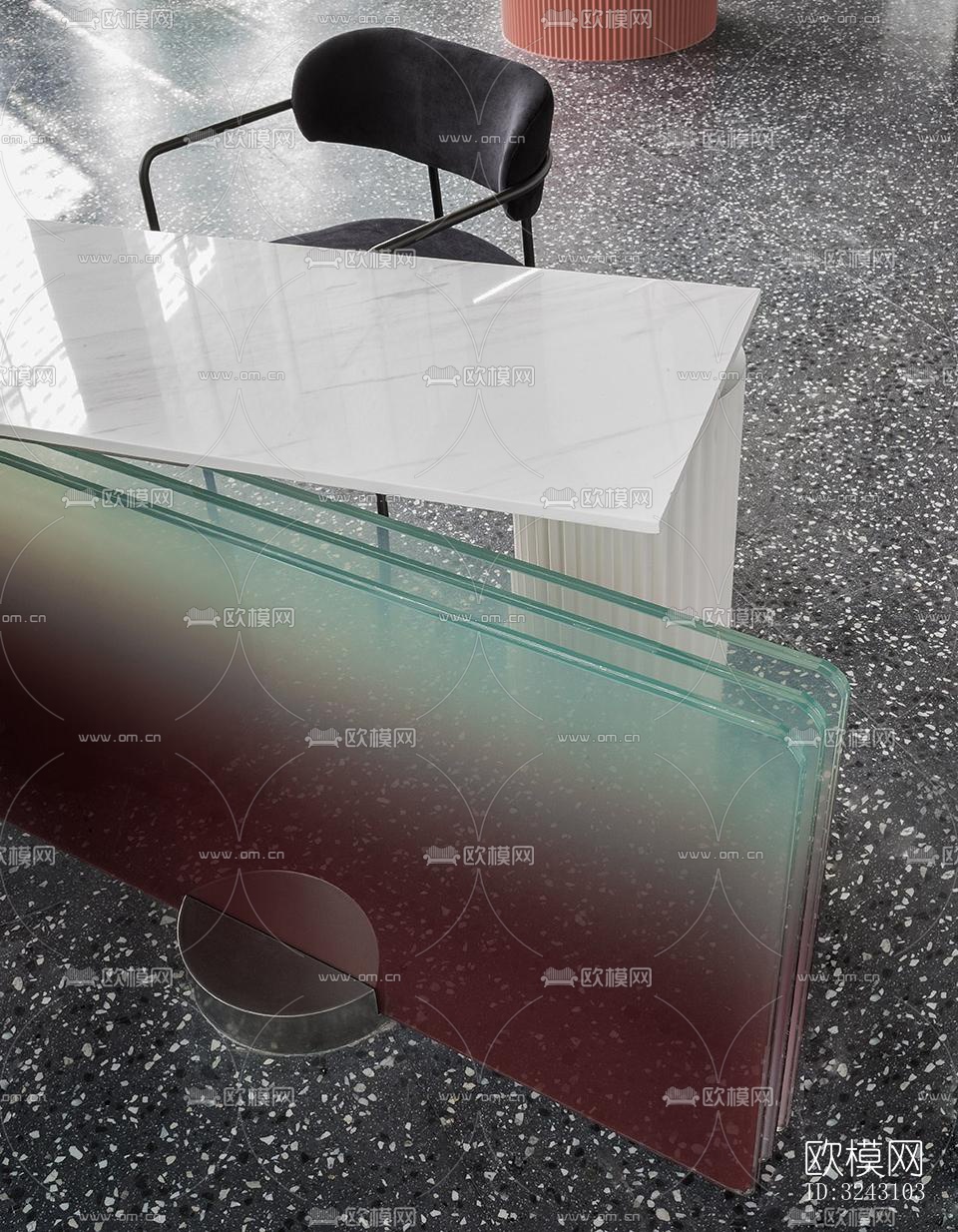 现代咖啡奶茶效果图下载（渲染图1）