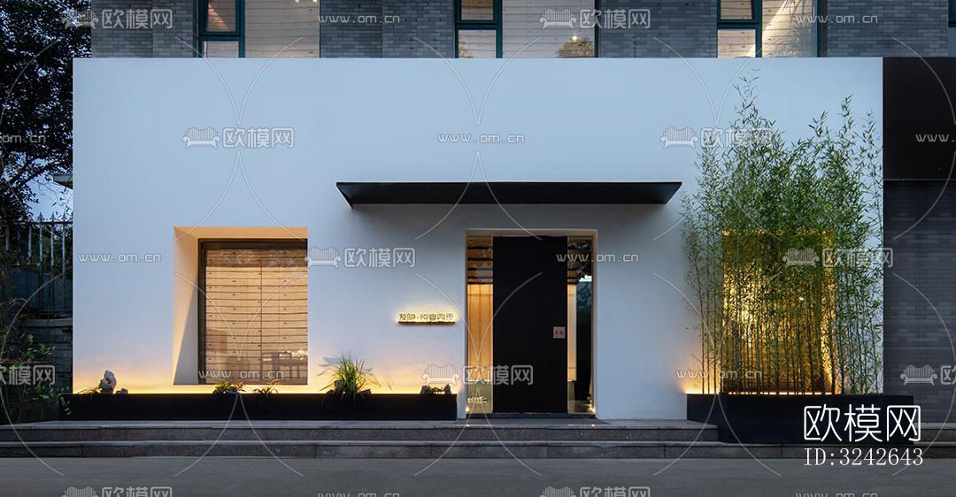 新中式中餐厅效果图下载（渲染图15）