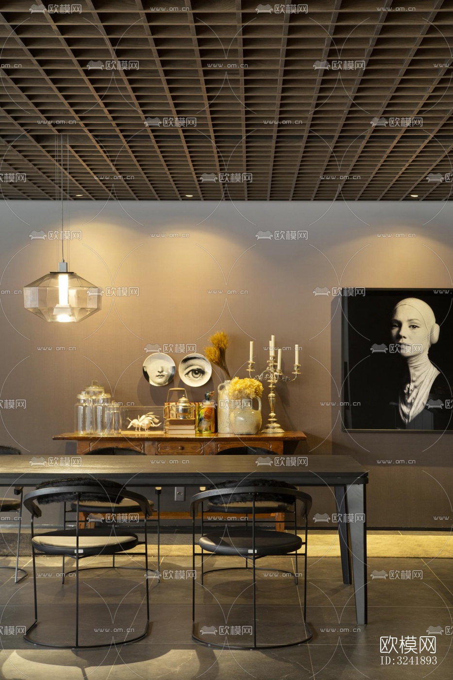 工业风展览展厅效果图下载（渲染图1）