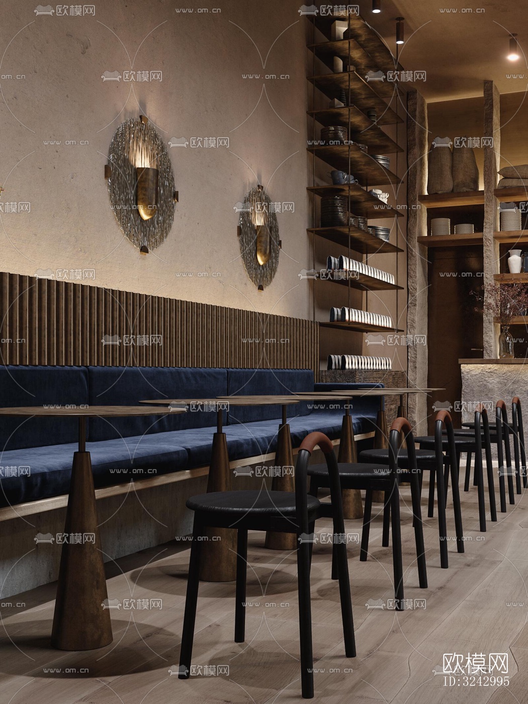 侘寂咖啡奶茶效果图下载（渲染图11）