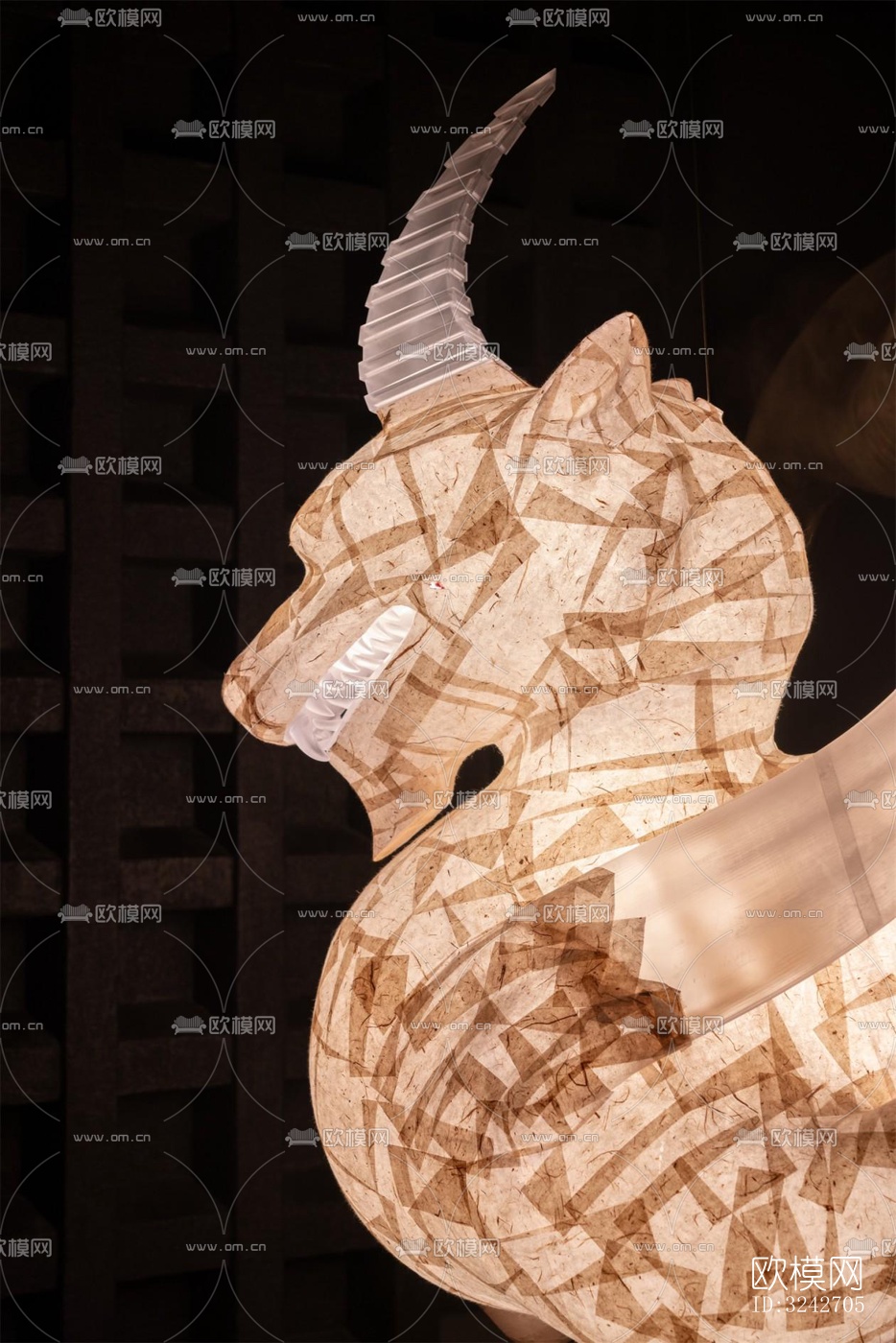 新中式中餐厅效果图下载（渲染图14）