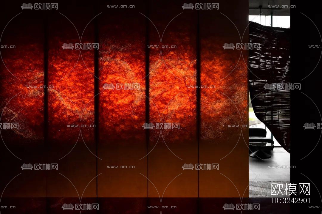 现代中餐厅效果图下载（渲染图10）