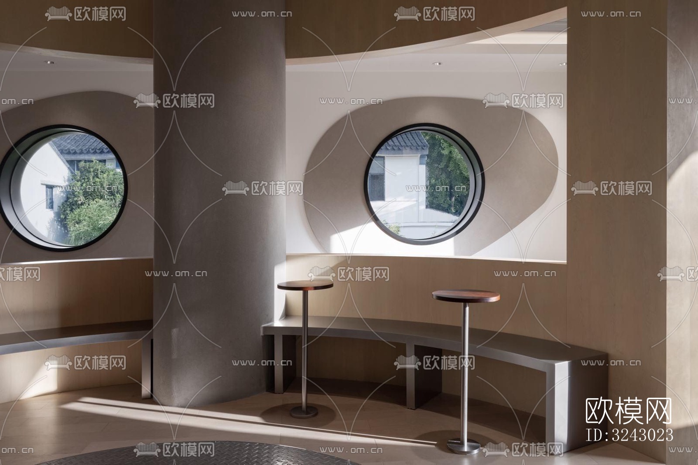 现代咖啡奶茶效果图下载（渲染图11）