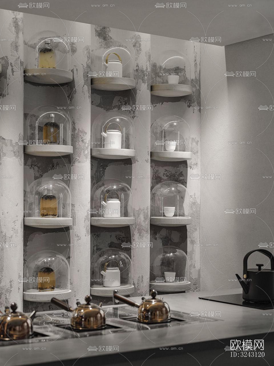 现代咖啡奶茶效果图下载（渲染图7）