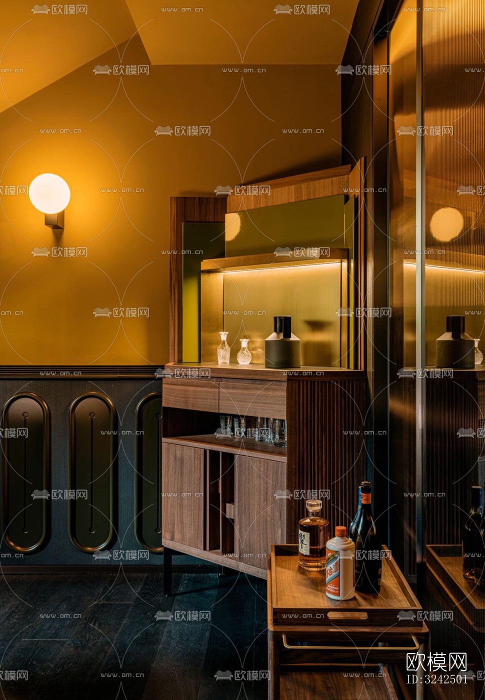 东南亚中餐厅效果图下载（渲染图18）