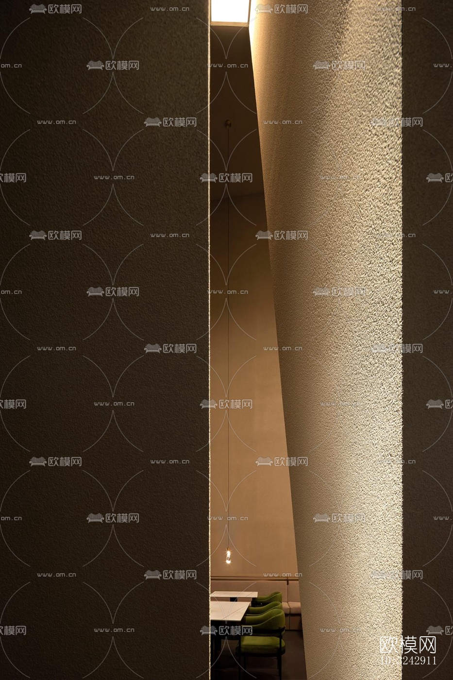 现代中餐厅效果图下载（渲染图3）