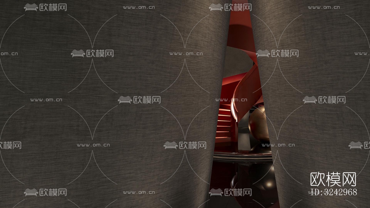 现代中餐厅效果图下载（渲染图4）