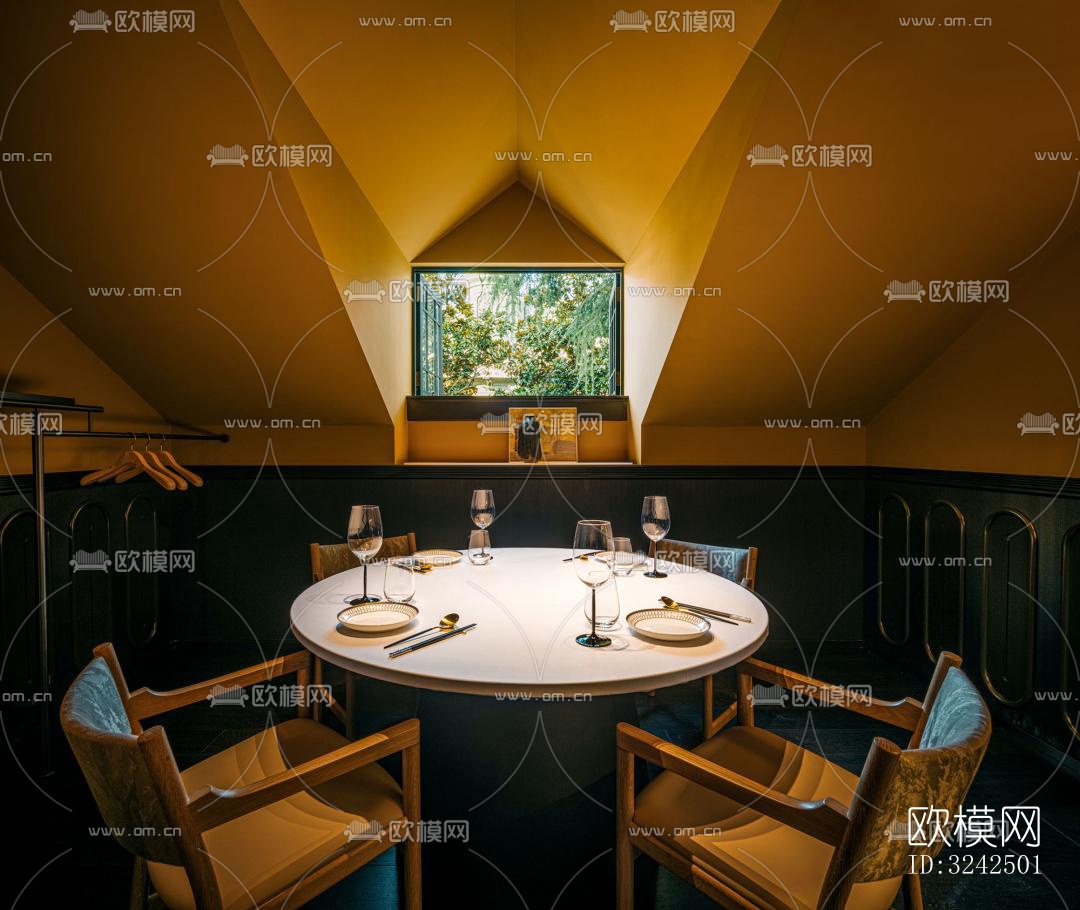 东南亚中餐厅效果图下载（渲染图16）