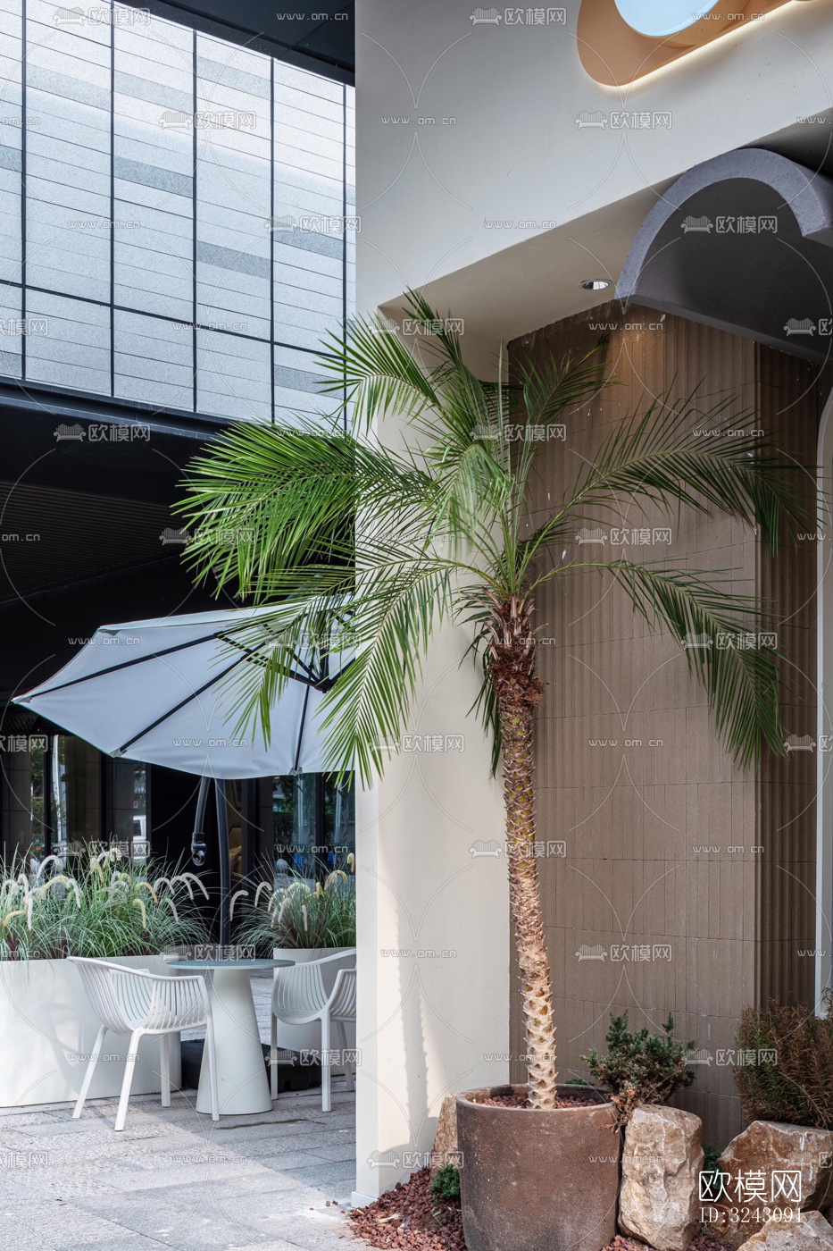 现代咖啡奶茶效果图下载（渲染图8）