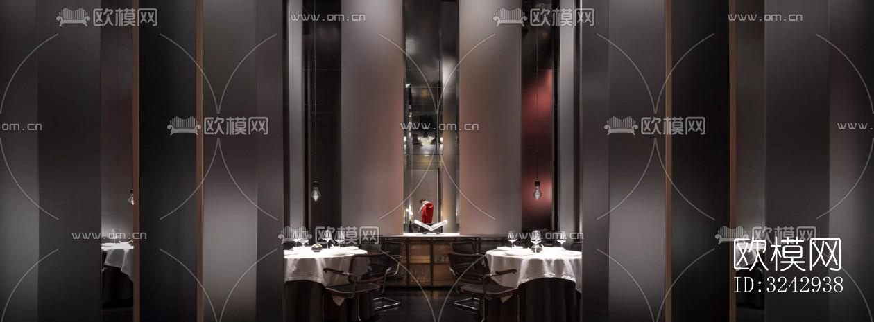 现代中餐厅效果图下载（渲染图13）