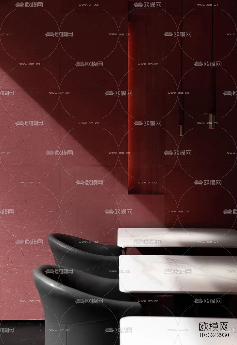 现代中餐厅效果图下载（渲染图11）