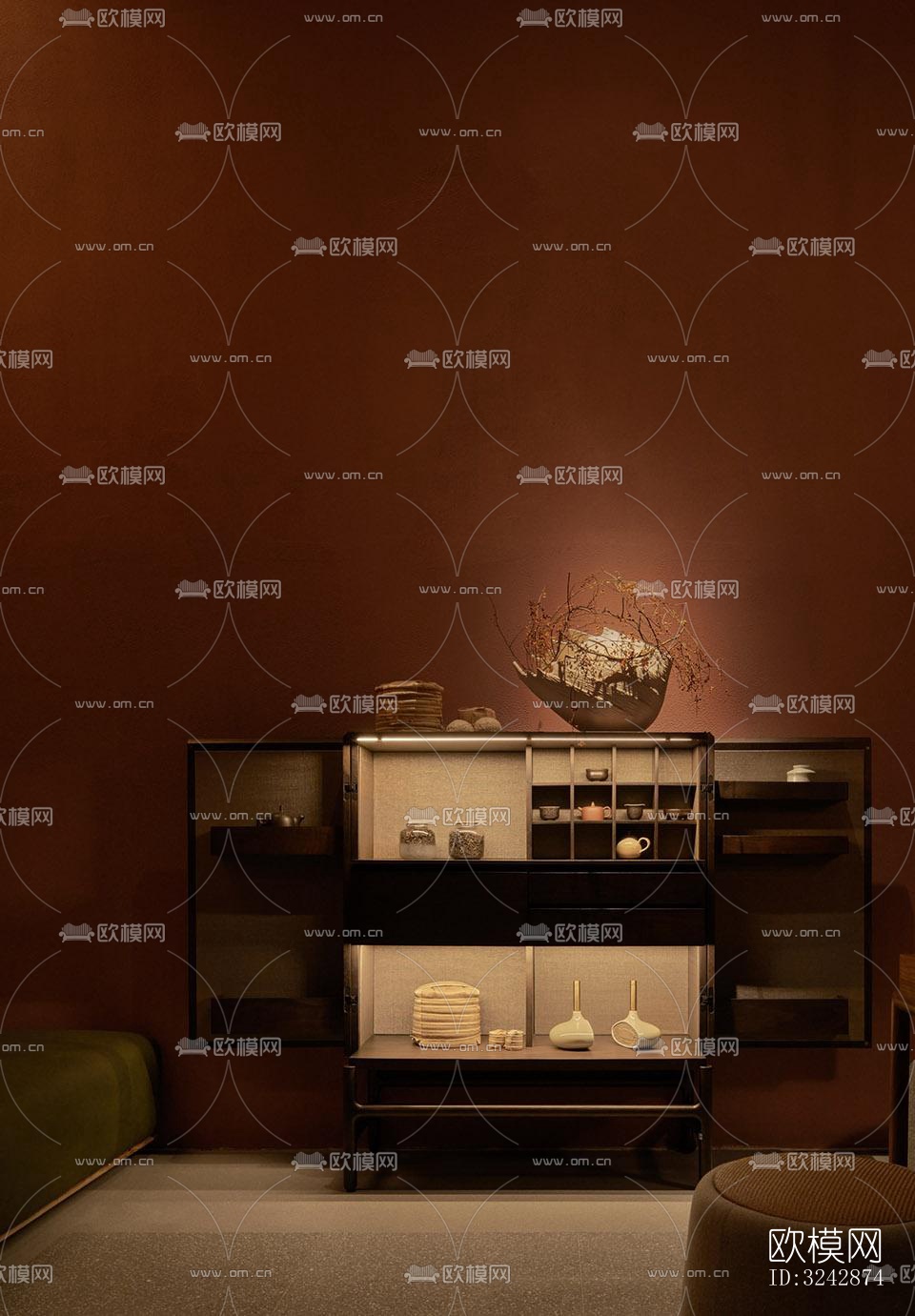 日式中餐厅效果图下载（渲染图9）