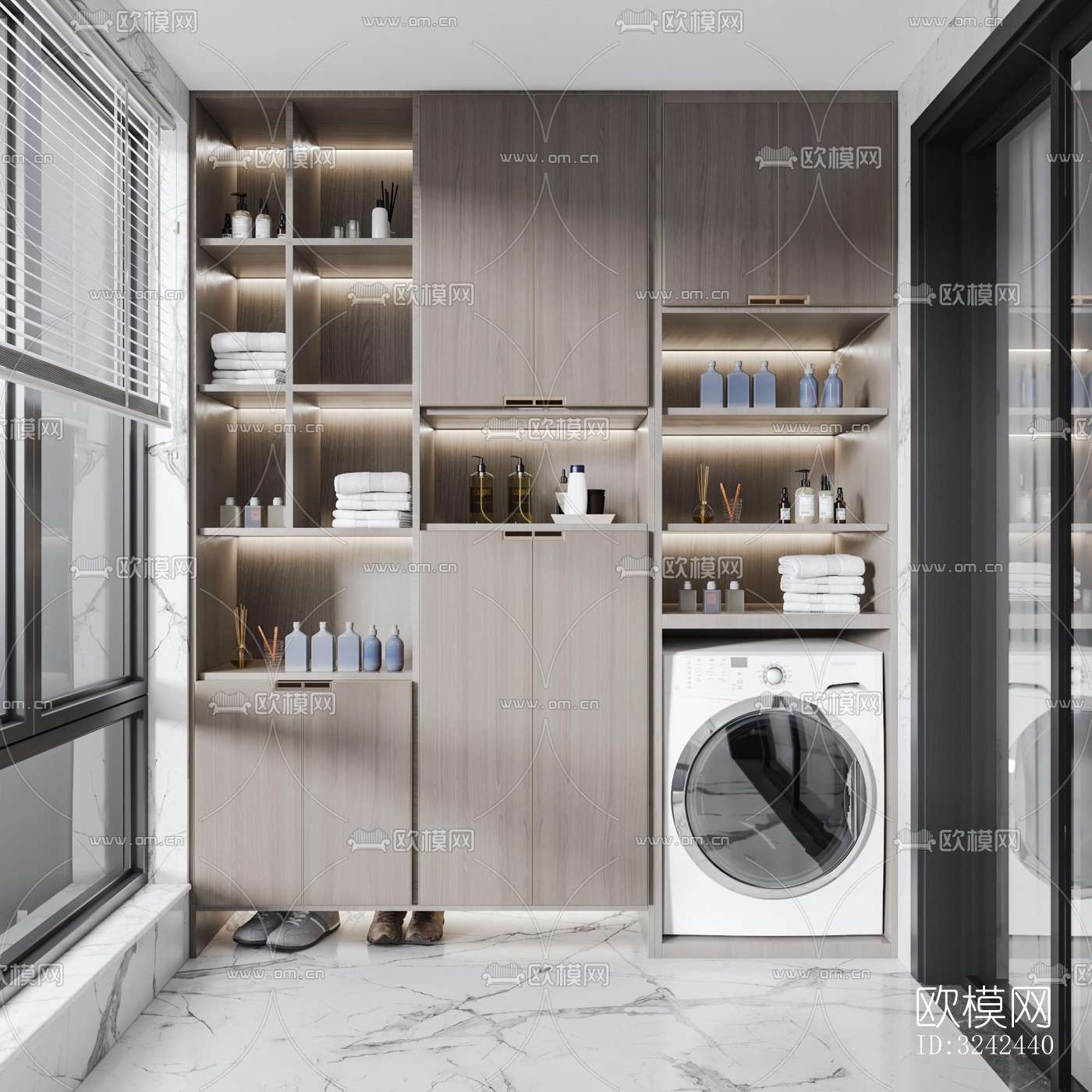 现代阳台花园效果图下载（渲染图4）