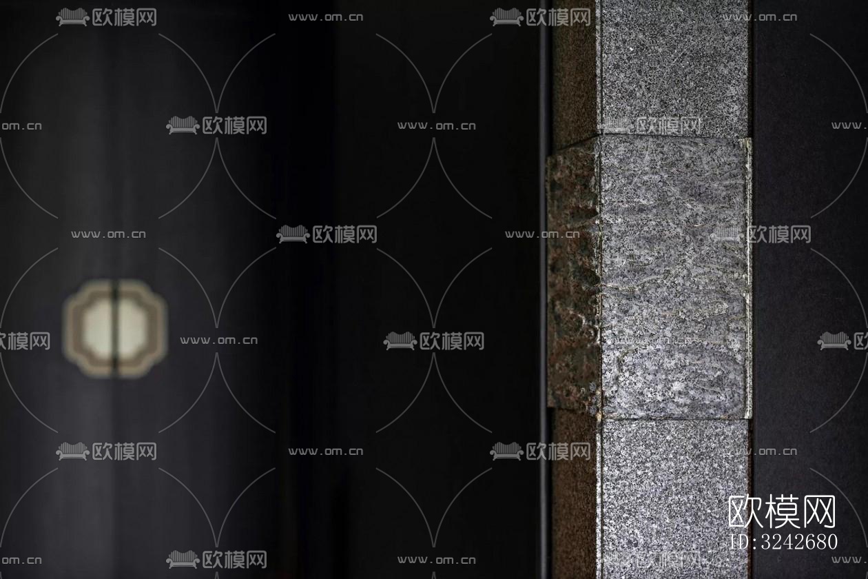 新中式中餐厅效果图下载（渲染图6）