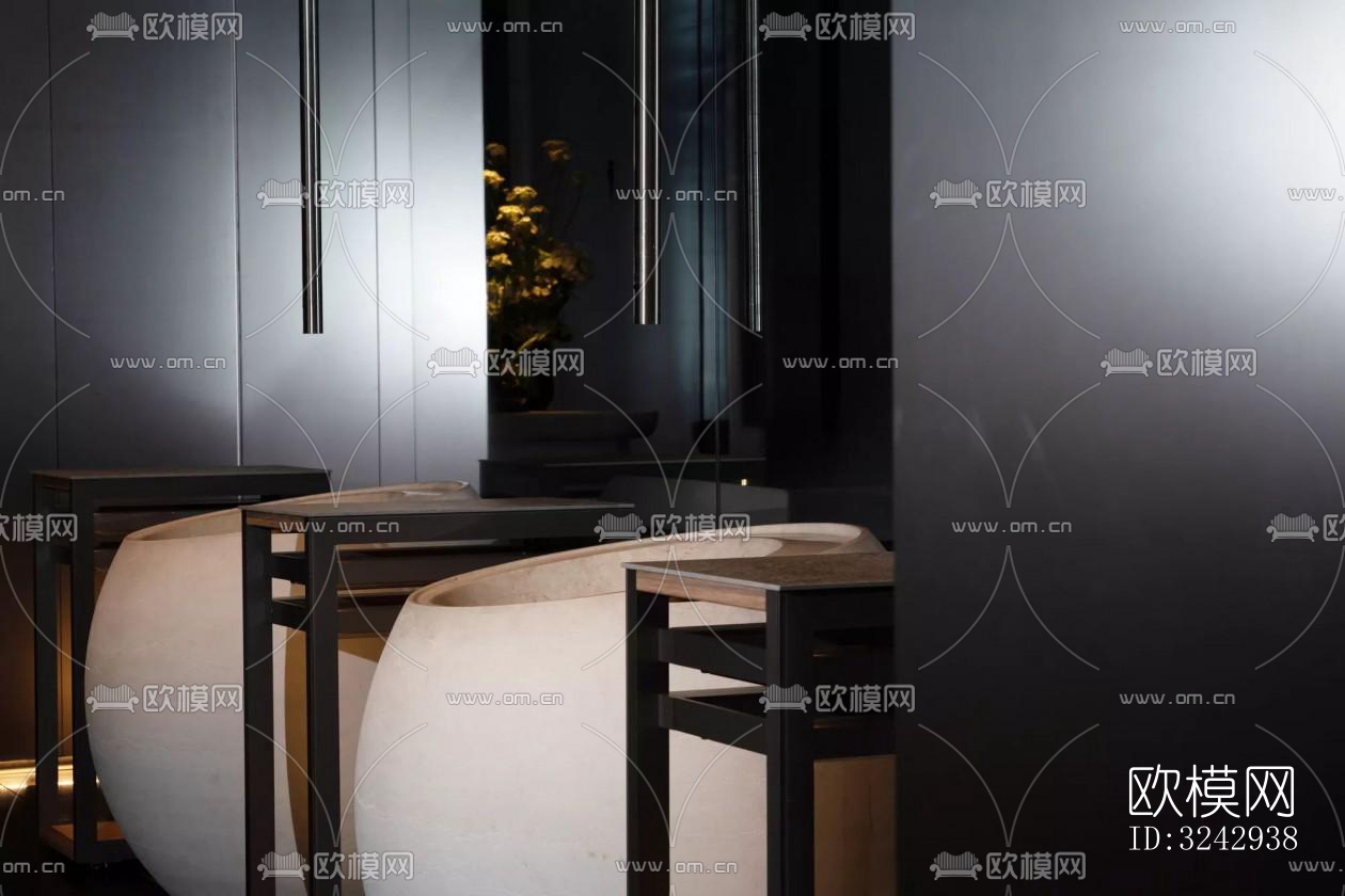 现代中餐厅效果图下载（渲染图18）