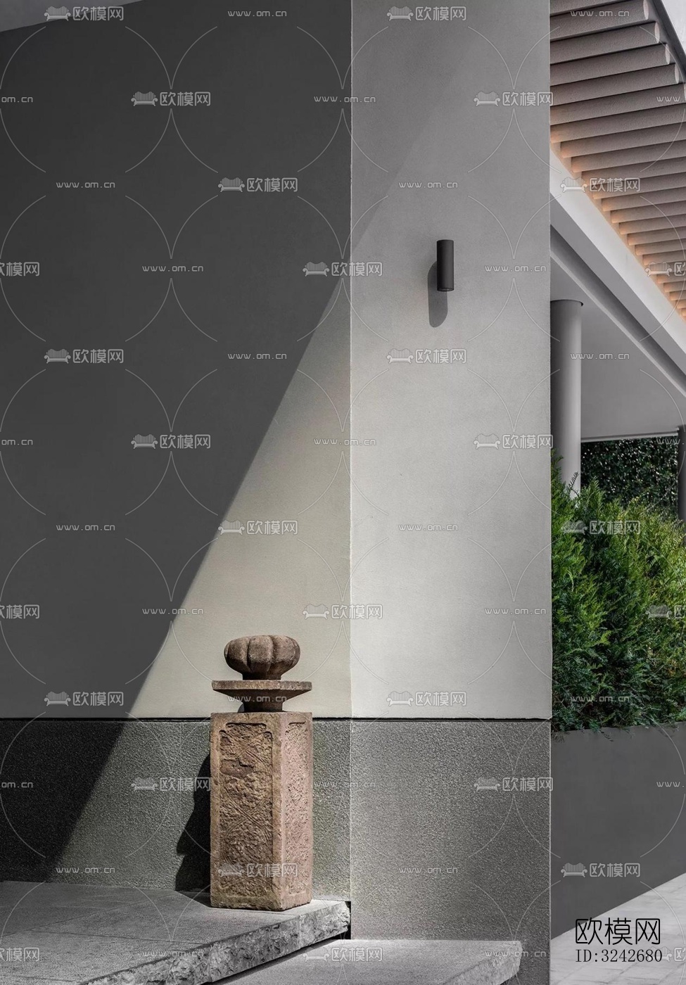 新中式中餐厅效果图下载（渲染图20）