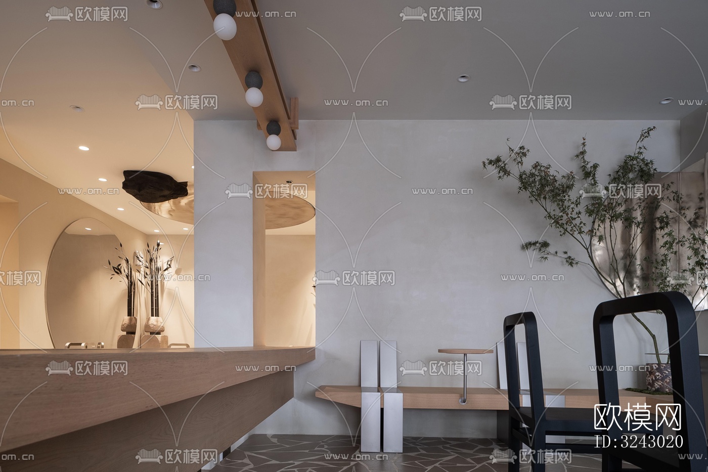 现代咖啡奶茶效果图下载（渲染图8）