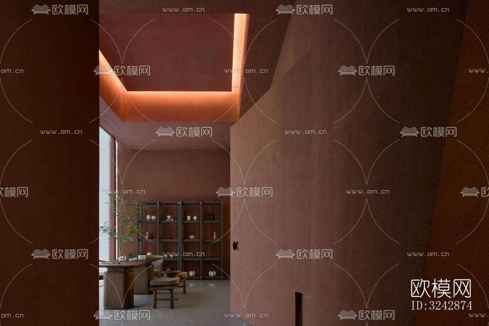 日式中餐厅效果图下载（渲染图16）