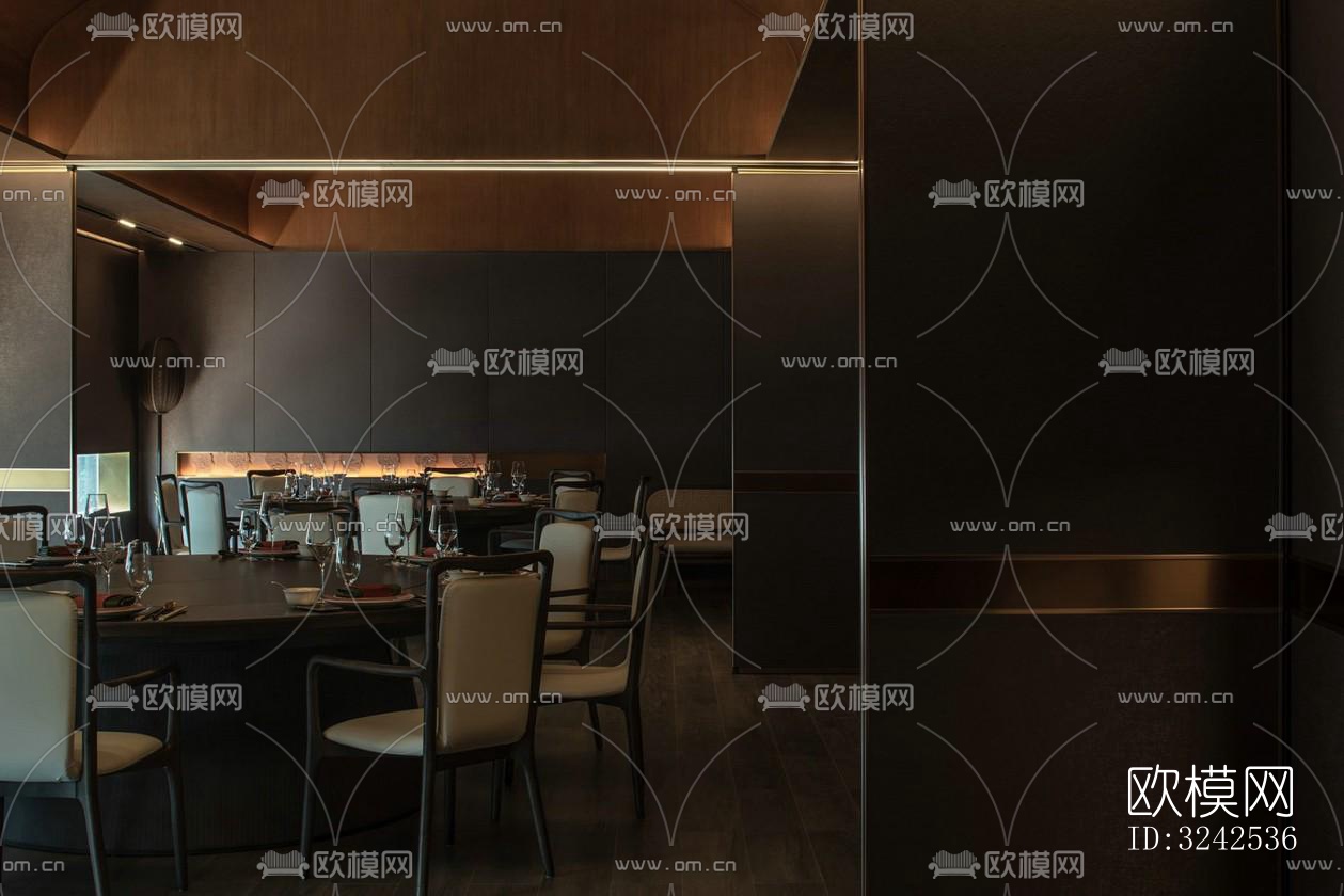 中式中餐厅效果图下载（渲染图13）