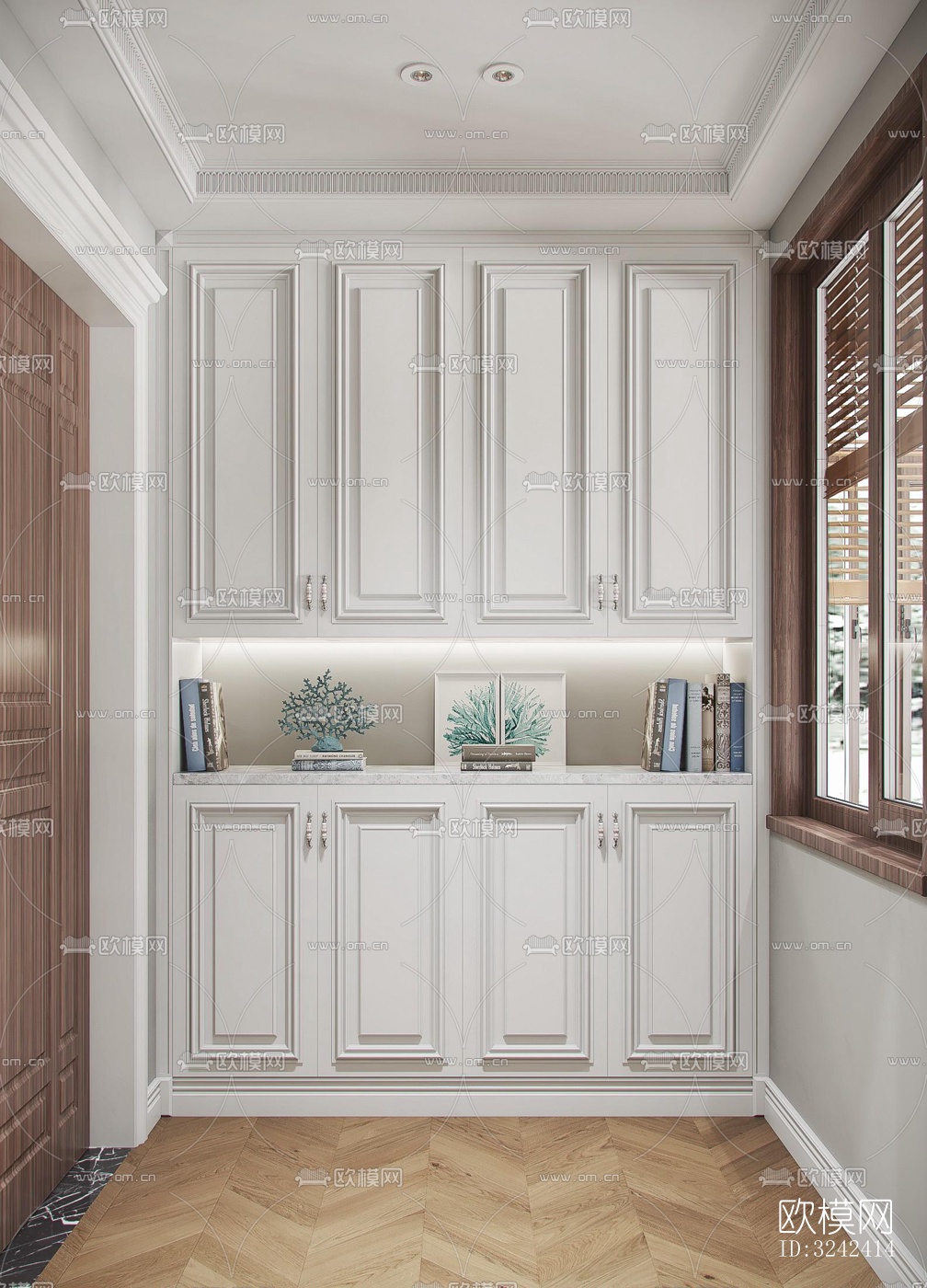 现代玄关过道效果图下载（渲染图2）