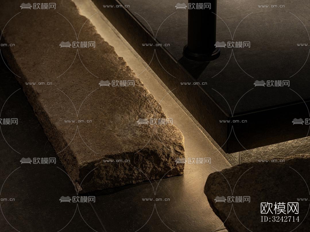 新中式中餐厅效果图下载（渲染图3）