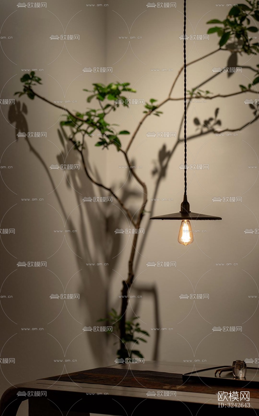 新中式中餐厅效果图下载（渲染图10）