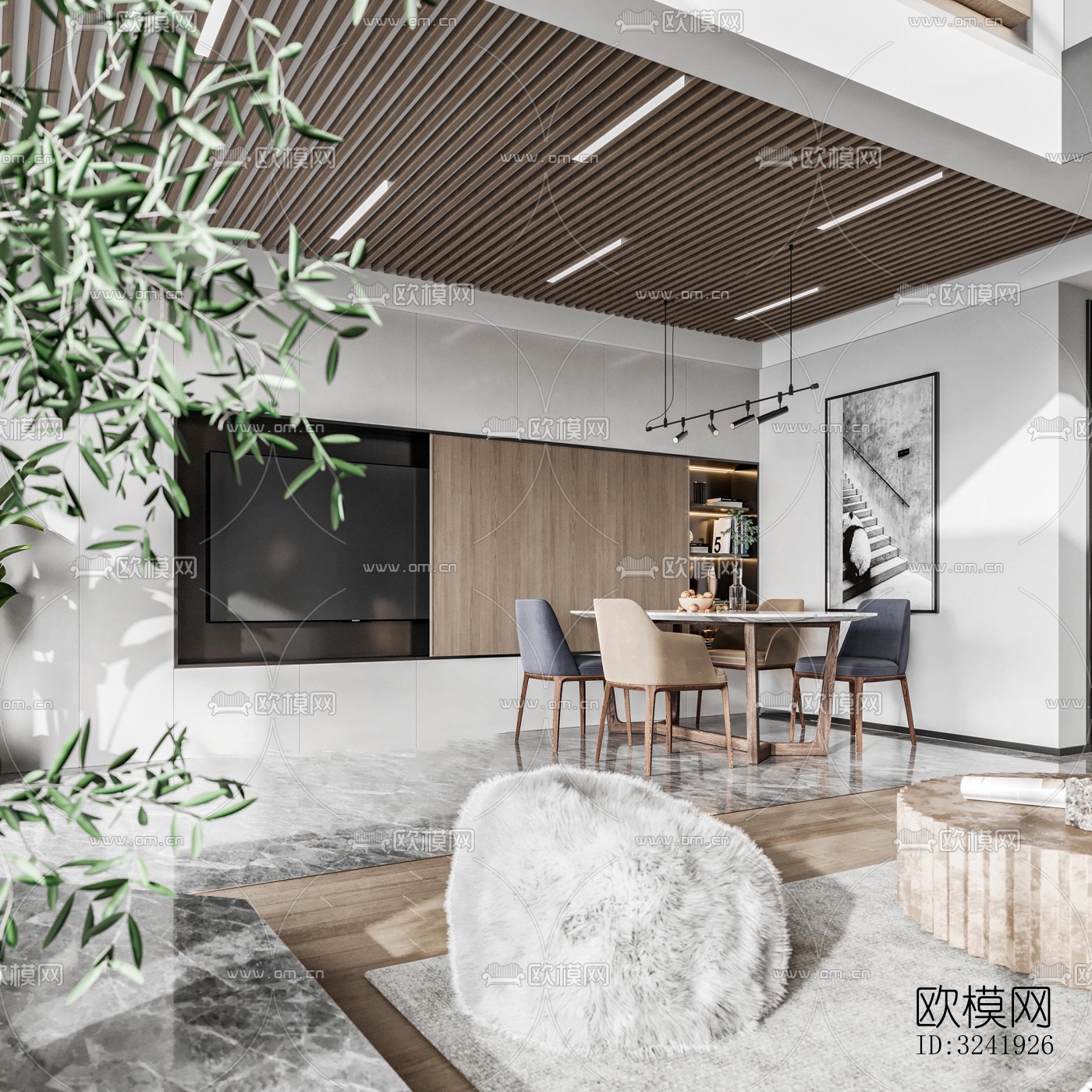 现代别墅效果图下载（渲染图3）