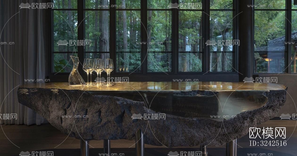 中式中餐厅效果图下载（渲染图17）