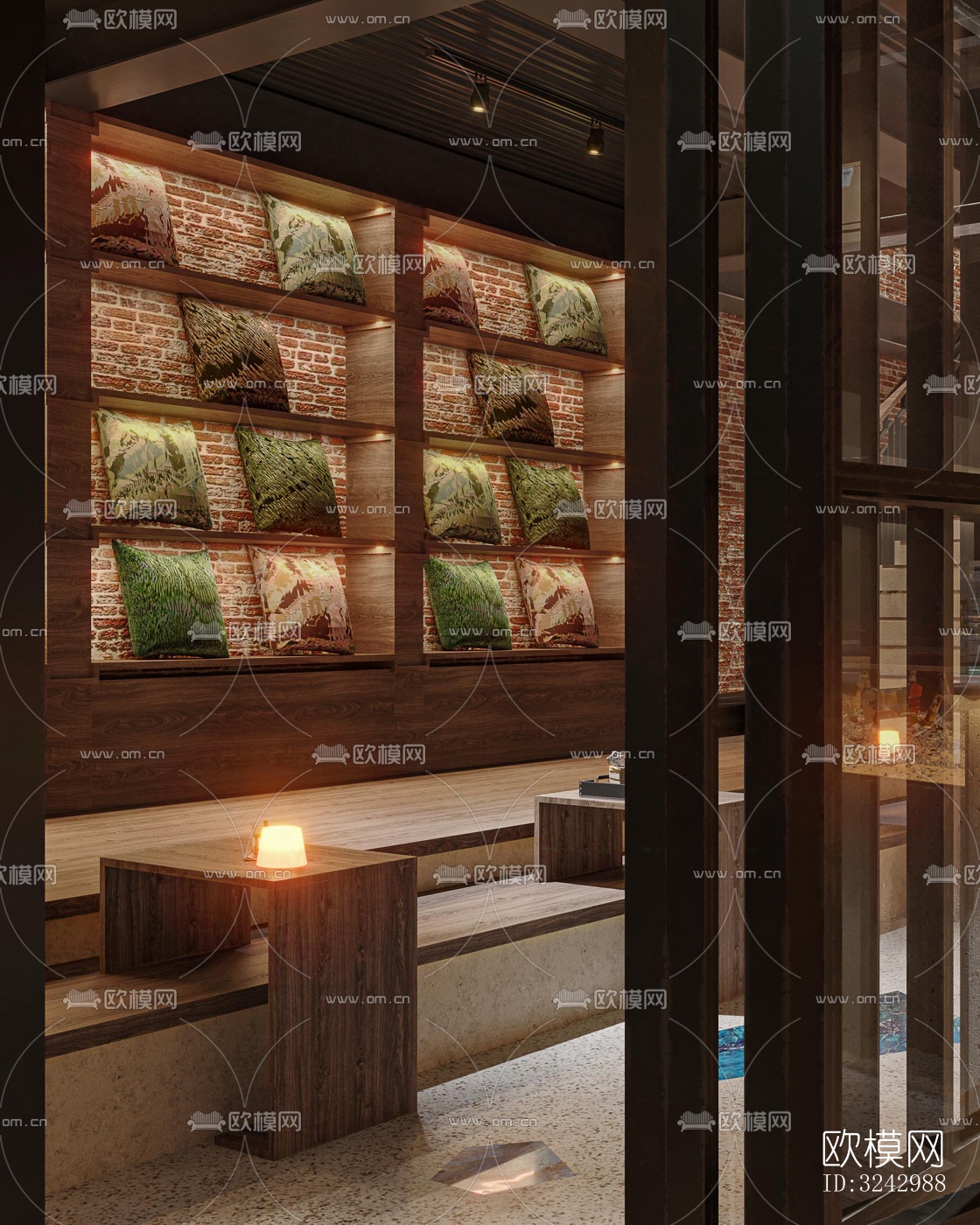 侘寂咖啡奶茶效果图下载（渲染图14）