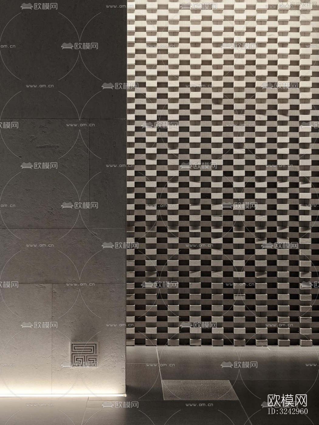 现代中餐厅效果图下载（渲染图4）