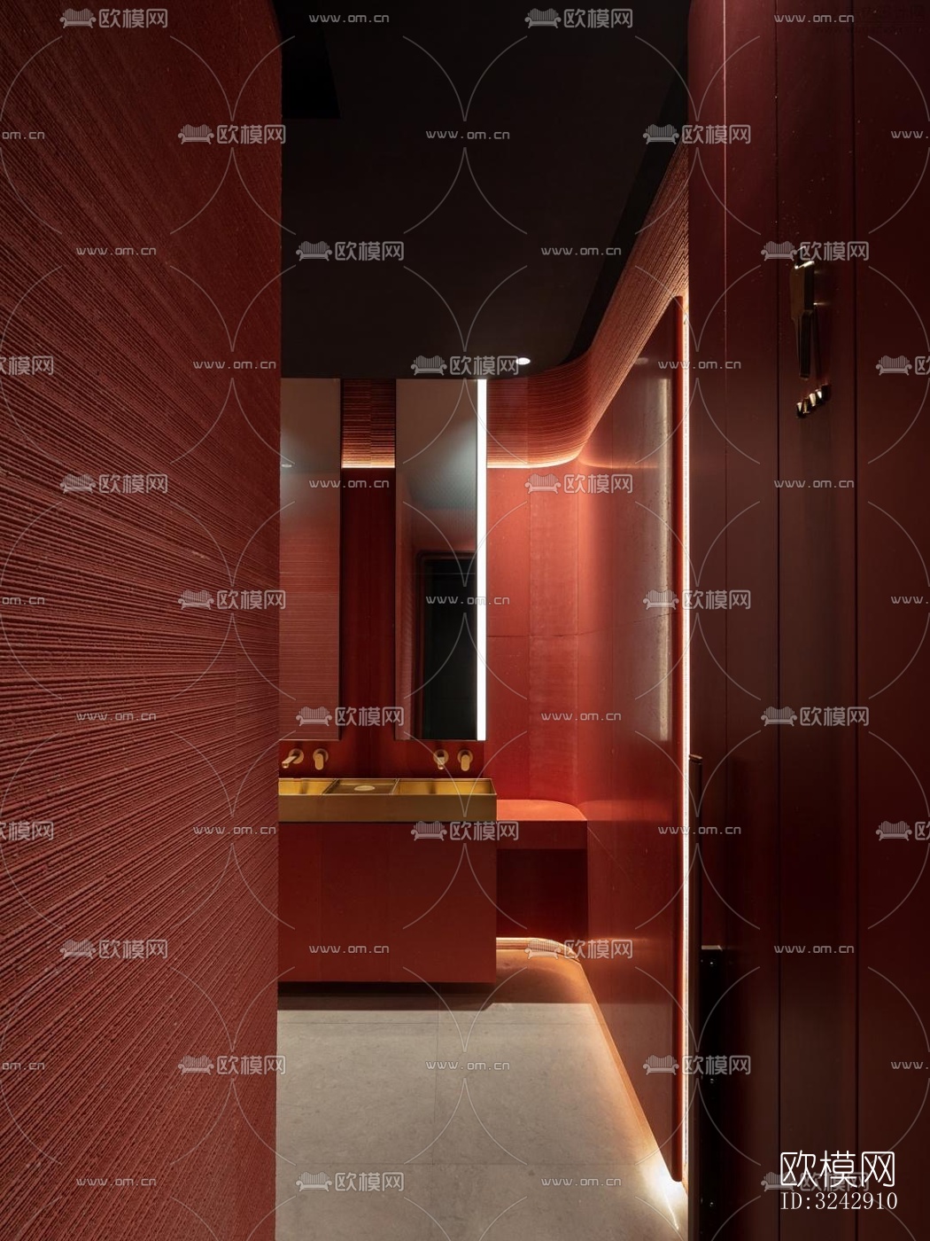 现代中餐厅效果图下载（渲染图3）