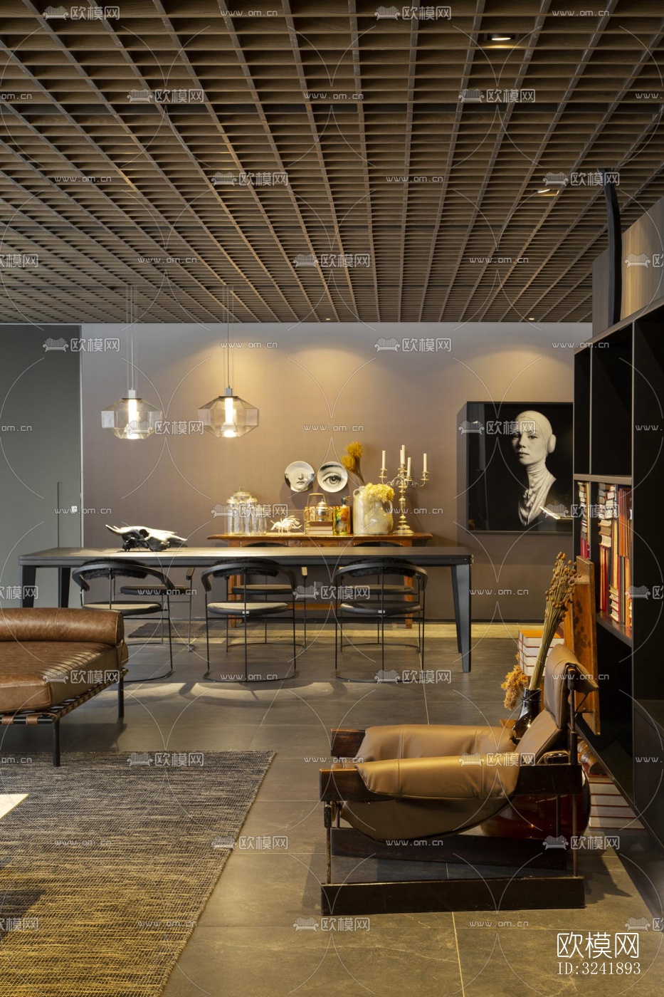 工业风展览展厅效果图下载（渲染图10）