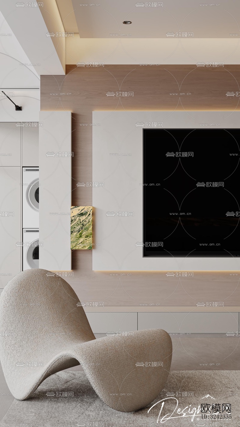 现代客餐厅效果图下载（渲染图7）