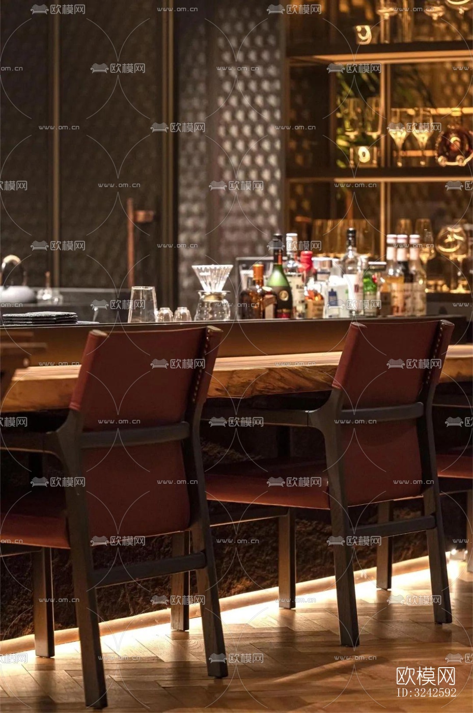 新中式中餐厅效果图下载（渲染图14）