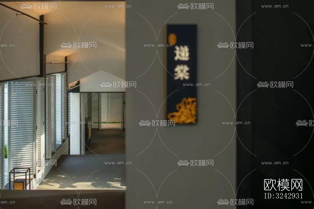 现代中餐厅效果图下载（渲染图5）