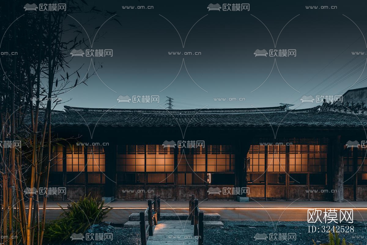 中式中餐厅效果图下载（渲染图20）