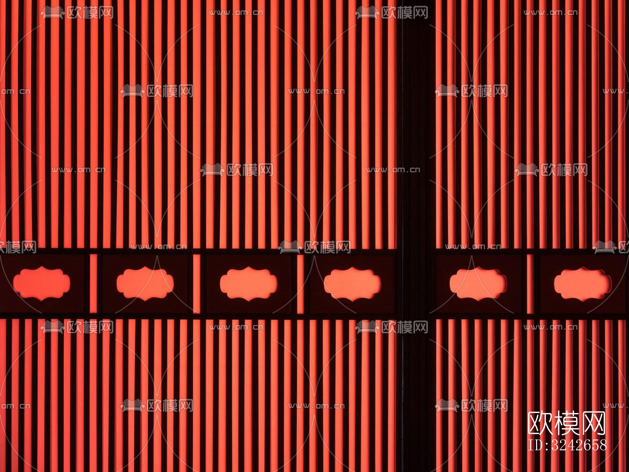 新中式中餐厅效果图下载（渲染图2）