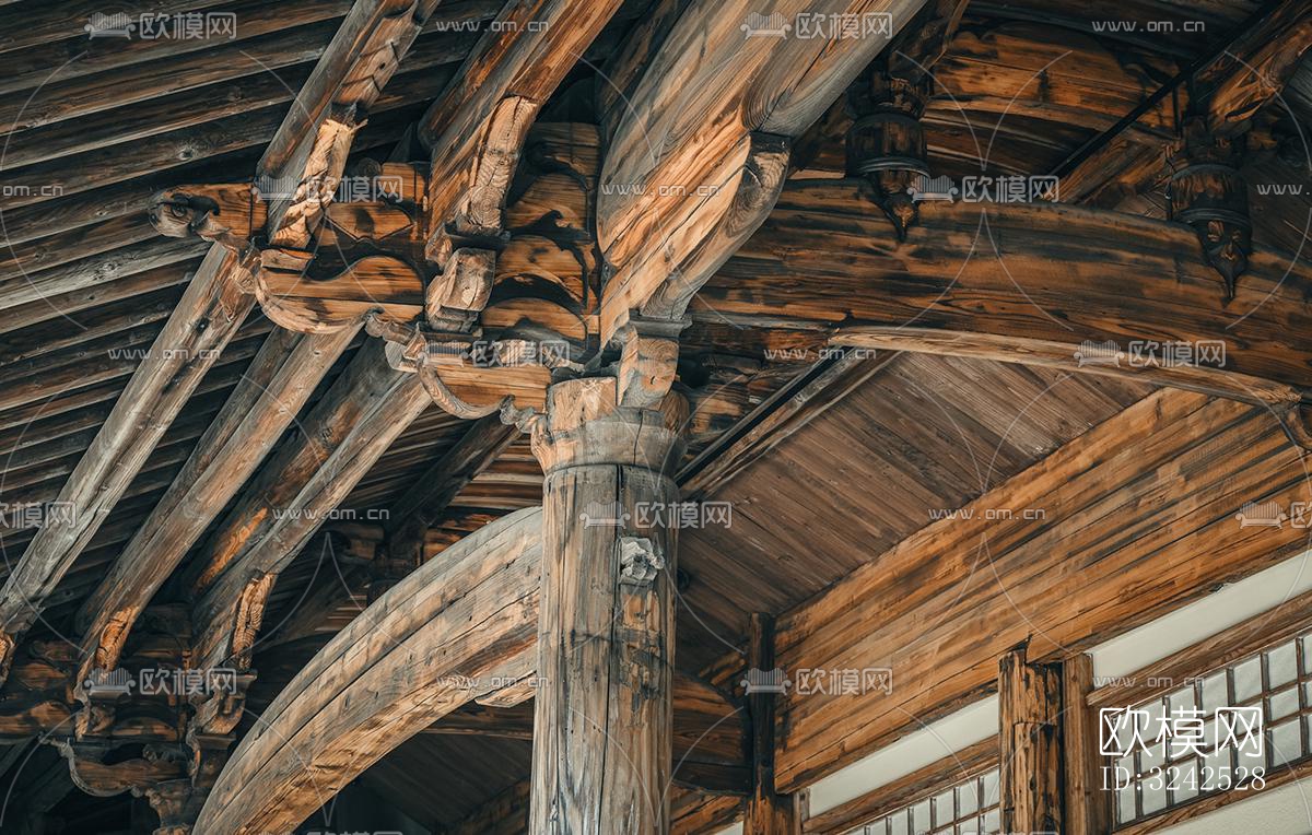 中式中餐厅效果图下载（渲染图7）