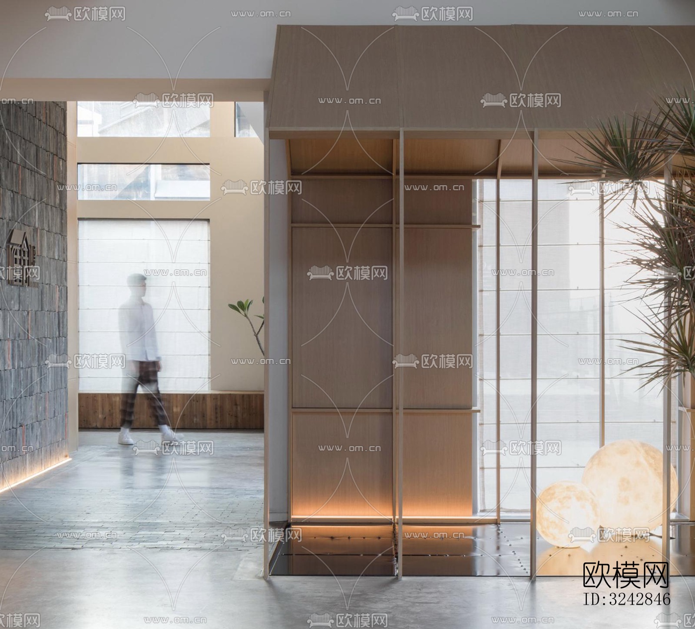 新中式中餐厅效果图下载（渲染图5）